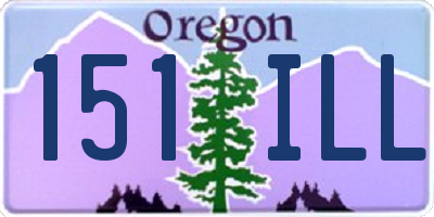 OR license plate 151ILL