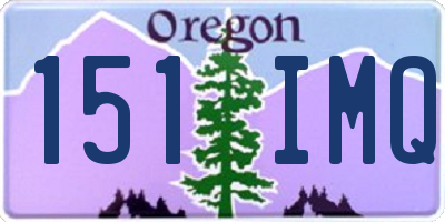 OR license plate 151IMQ
