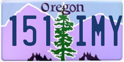 OR license plate 151IMY