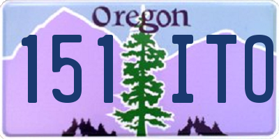 OR license plate 151ITO