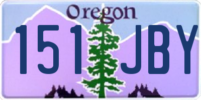 OR license plate 151JBY