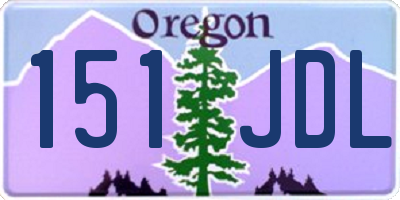 OR license plate 151JDL
