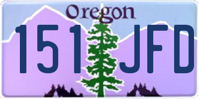 OR license plate 151JFD