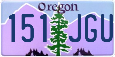 OR license plate 151JGU