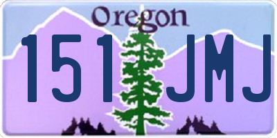 OR license plate 151JMJ