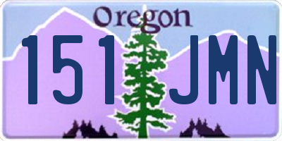 OR license plate 151JMN