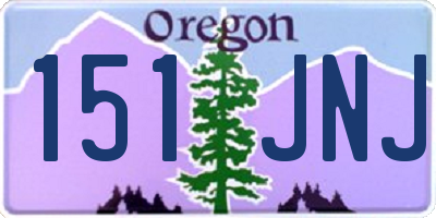 OR license plate 151JNJ