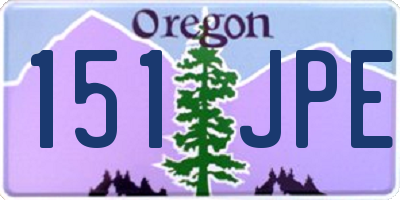 OR license plate 151JPE