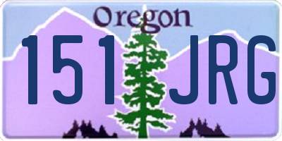 OR license plate 151JRG