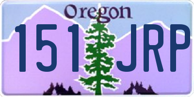 OR license plate 151JRP