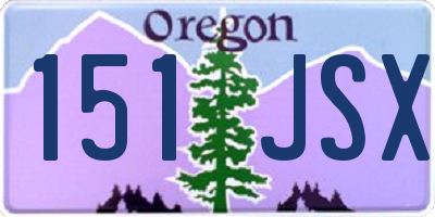 OR license plate 151JSX