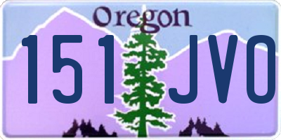 OR license plate 151JVO