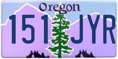 OR license plate 151JYR