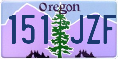 OR license plate 151JZF