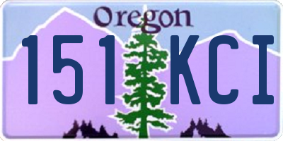 OR license plate 151KCI