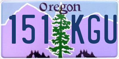 OR license plate 151KGU