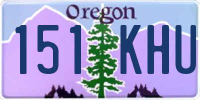 OR license plate 151KHU