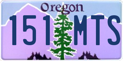 OR license plate 151MTS