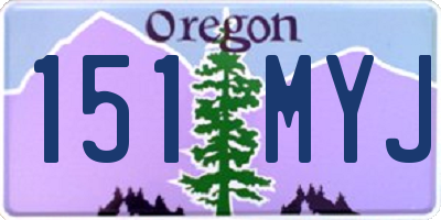 OR license plate 151MYJ