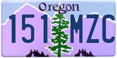 OR license plate 151MZC