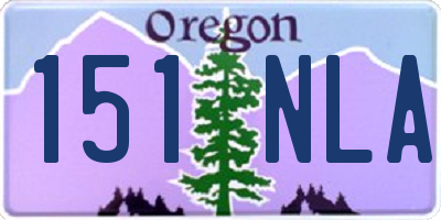 OR license plate 151NLA