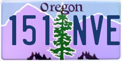 OR license plate 151NVE
