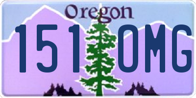 OR license plate 151OMG