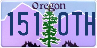 OR license plate 151OTH