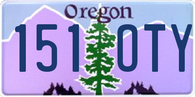 OR license plate 151OTY