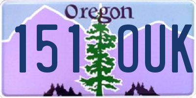 OR license plate 151OUK