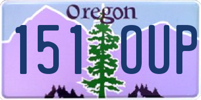 OR license plate 151OUP