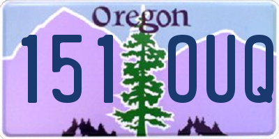 OR license plate 151OUQ