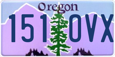 OR license plate 151OVX