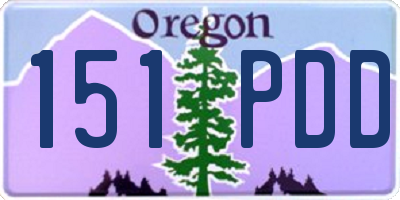OR license plate 151PDD