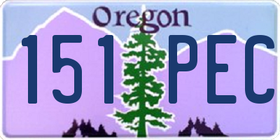 OR license plate 151PEC