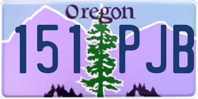 OR license plate 151PJB