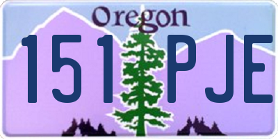 OR license plate 151PJE