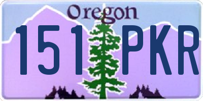 OR license plate 151PKR