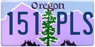 OR license plate 151PLS