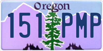 OR license plate 151PMP