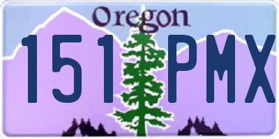 OR license plate 151PMX