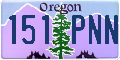 OR license plate 151PNN