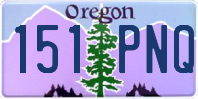 OR license plate 151PNQ