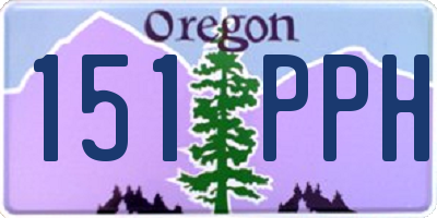 OR license plate 151PPH
