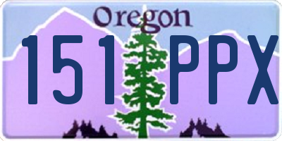 OR license plate 151PPX