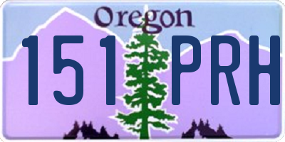 OR license plate 151PRH