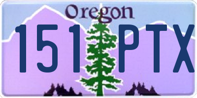 OR license plate 151PTX