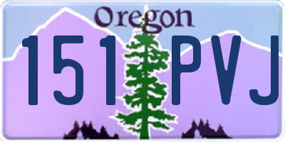 OR license plate 151PVJ
