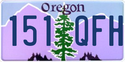 OR license plate 151QFH