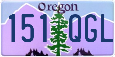 OR license plate 151QGL